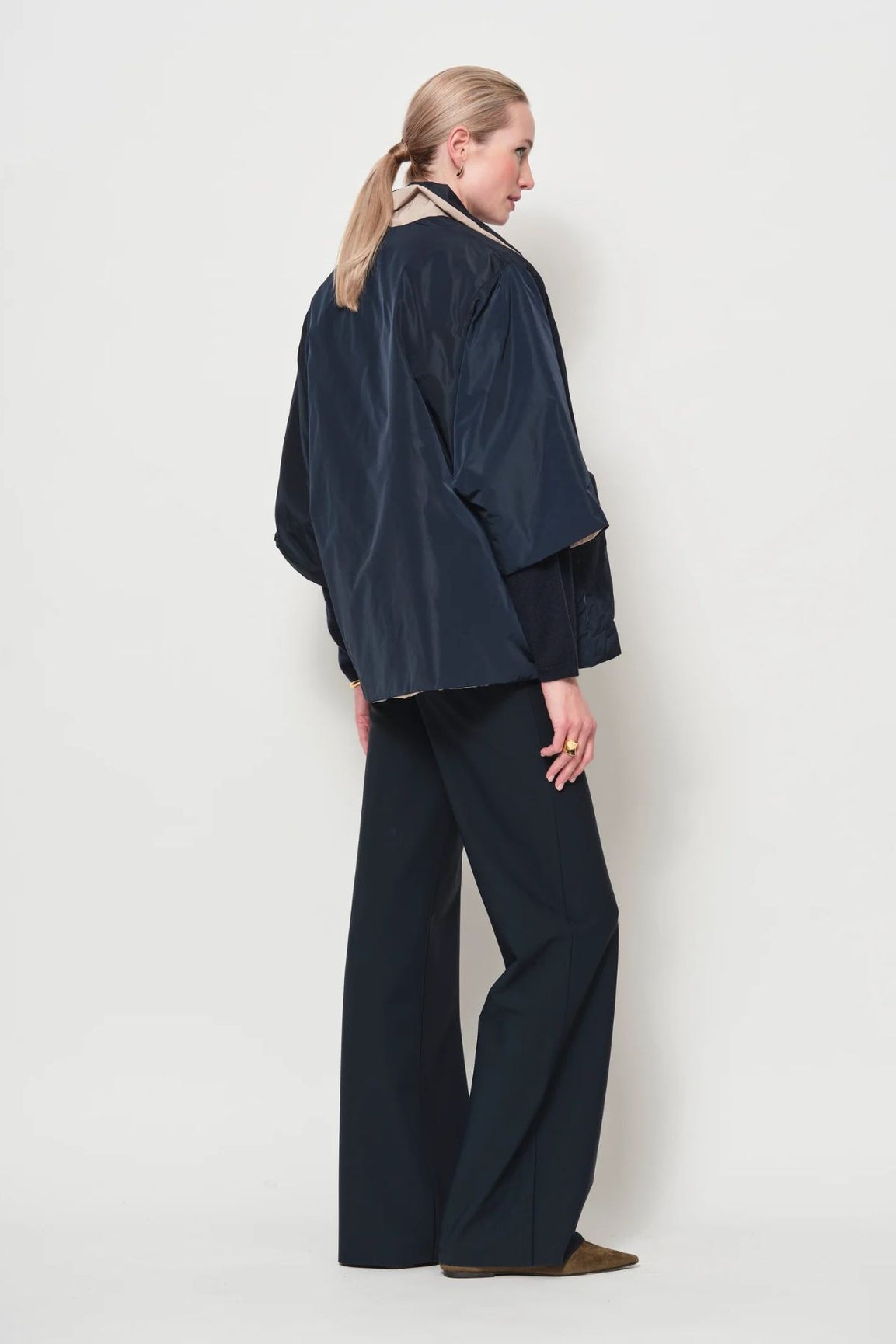 LaSalle K&auml;&auml;nt&ouml;jakku sininen/beige