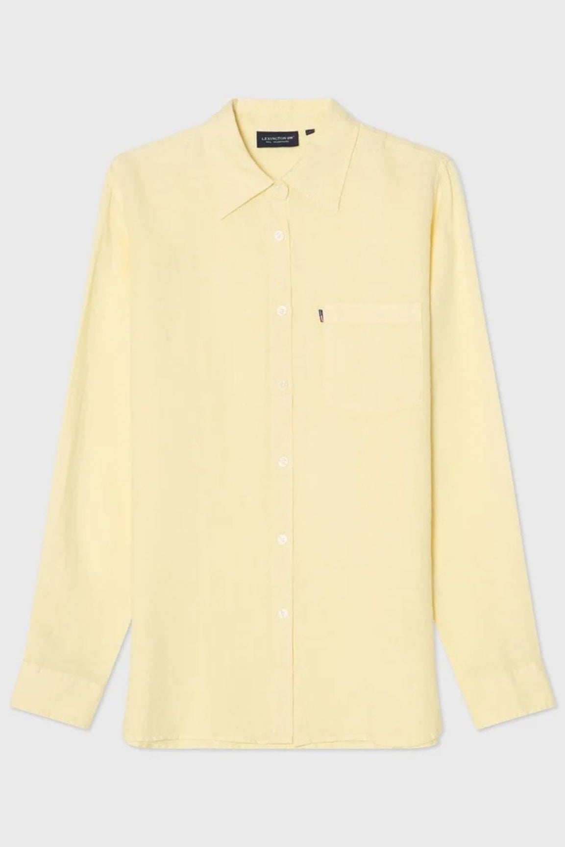 Lexington Classic Linen Shirt yellow