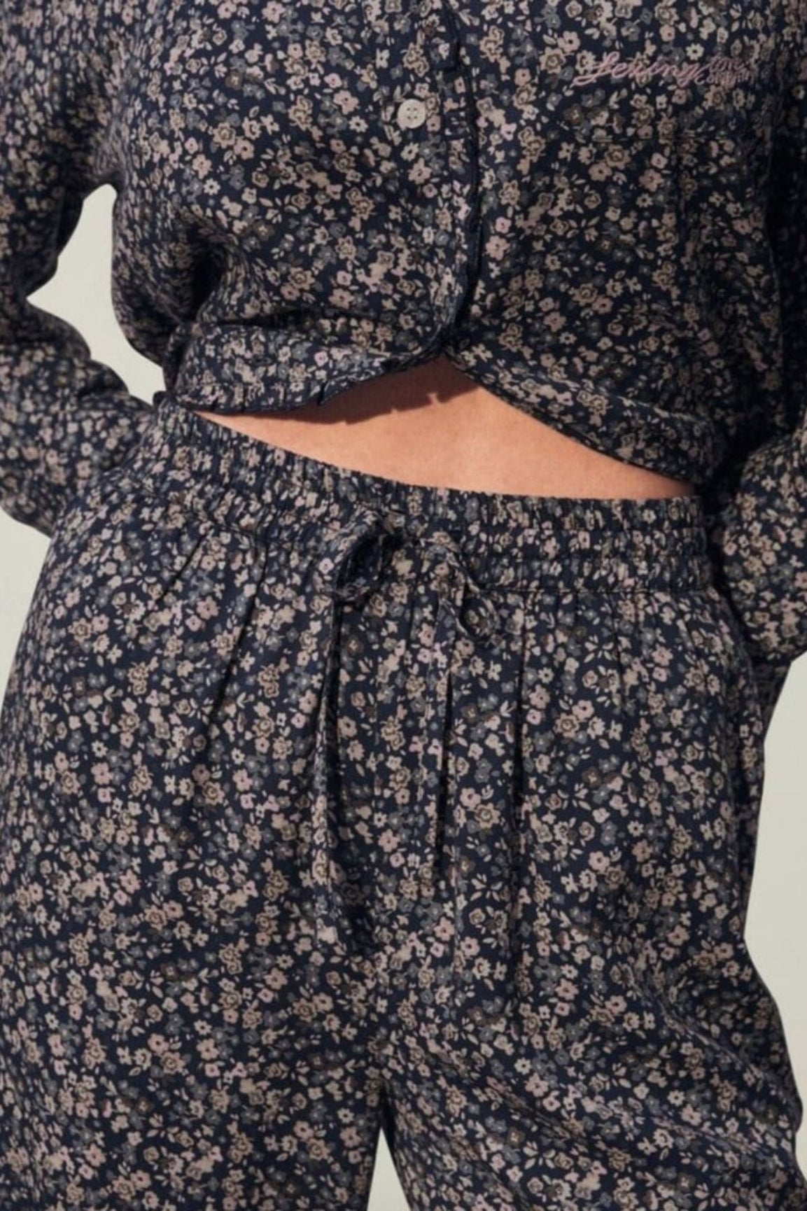 LEXINGTON Lori Lyocell Pajama Set flower print