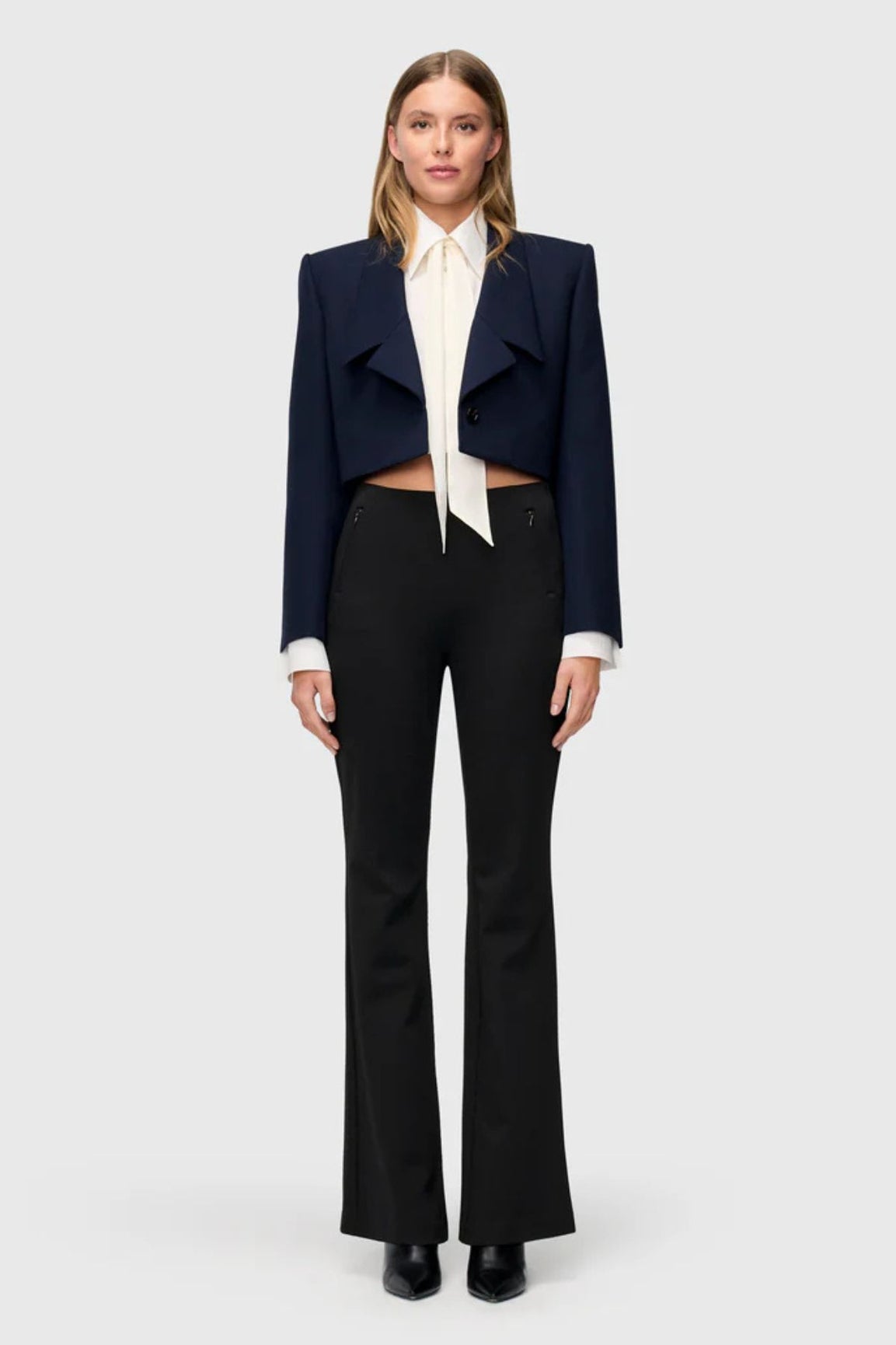 MAC Boot Zip housut musta