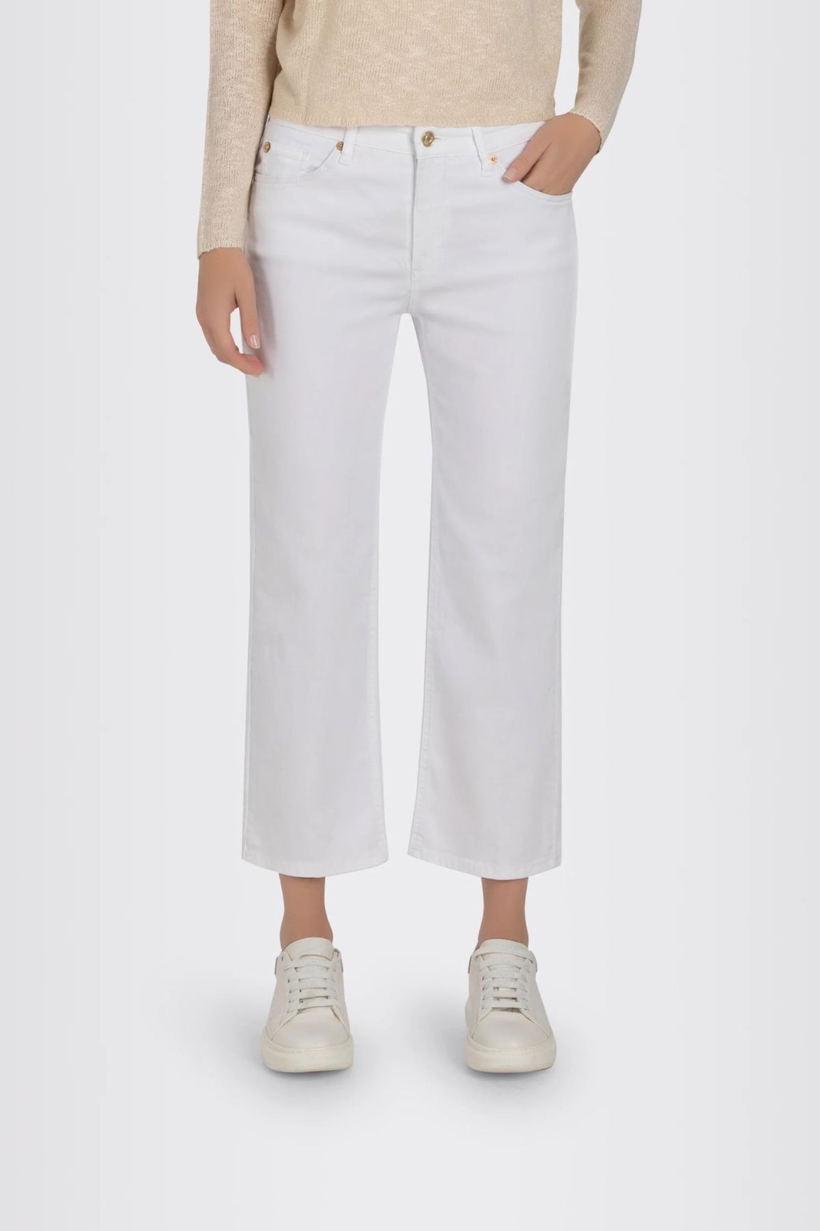 MAC Culotte farkut valkoinen