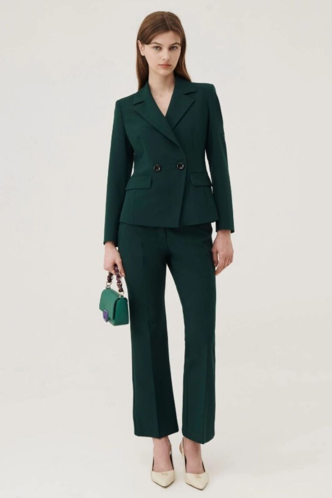 MARELLA Curzio housut tummanvihre&auml;