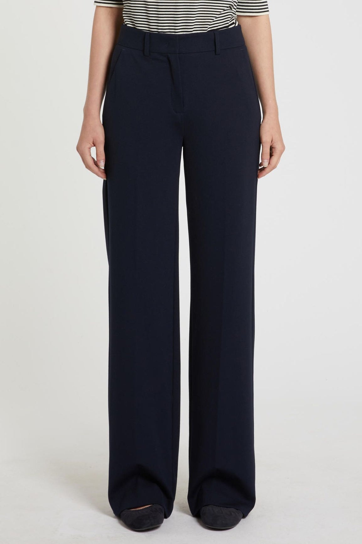 Marella Clarino jerseyhousut tummansininen