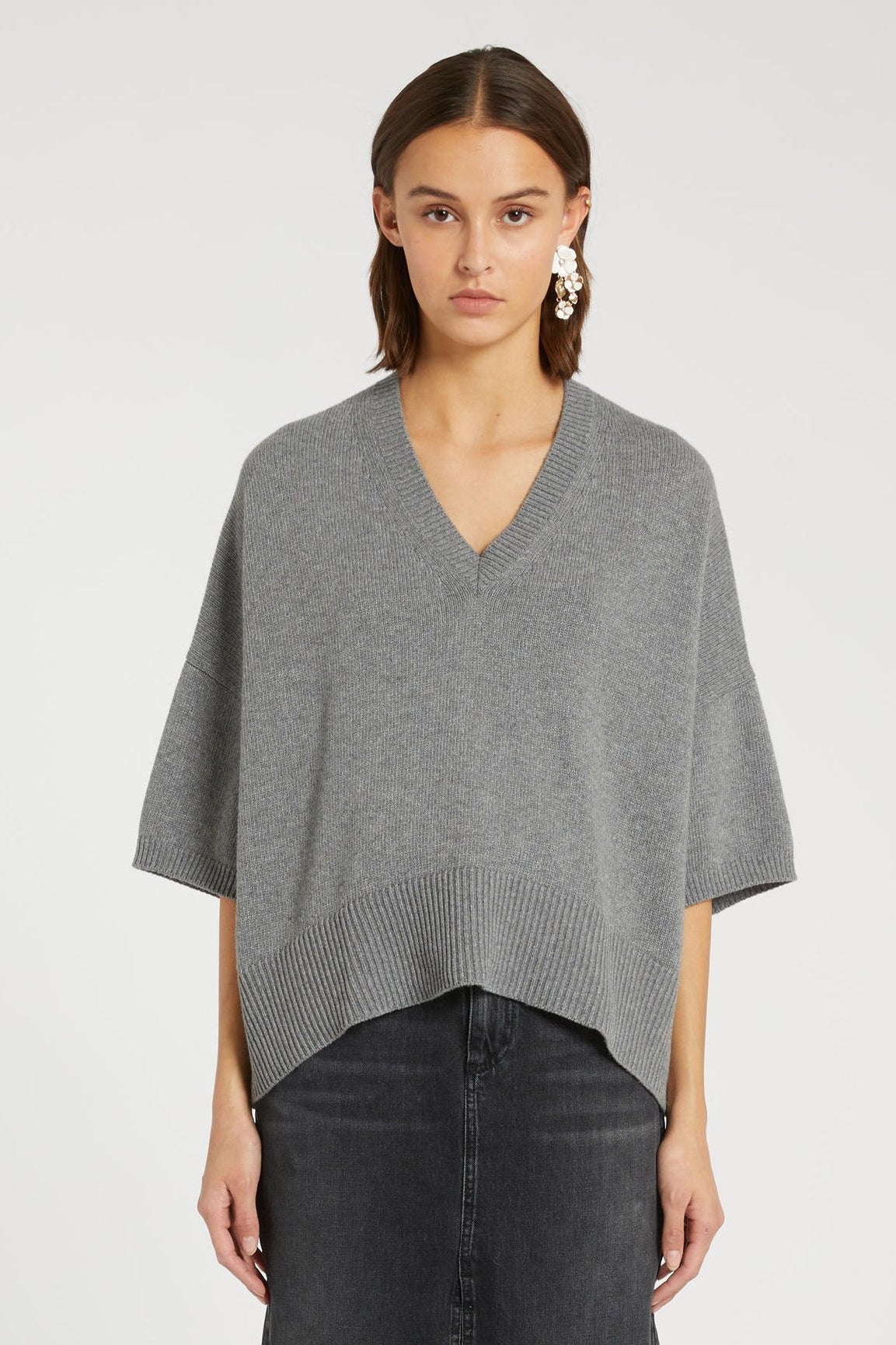 Marella Goletta neule medium grey melange