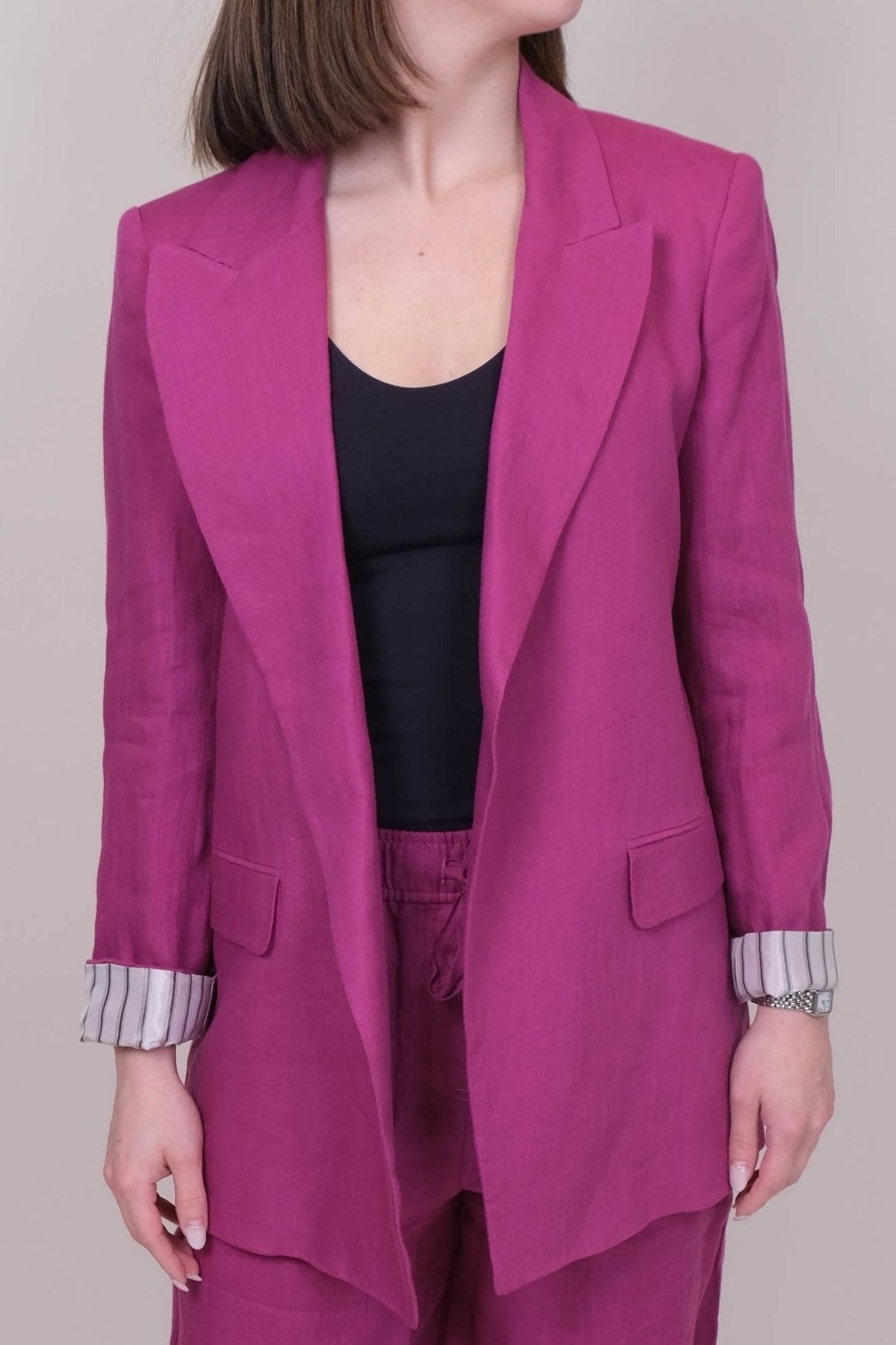 Marella Sauna pellavajakku fuksia