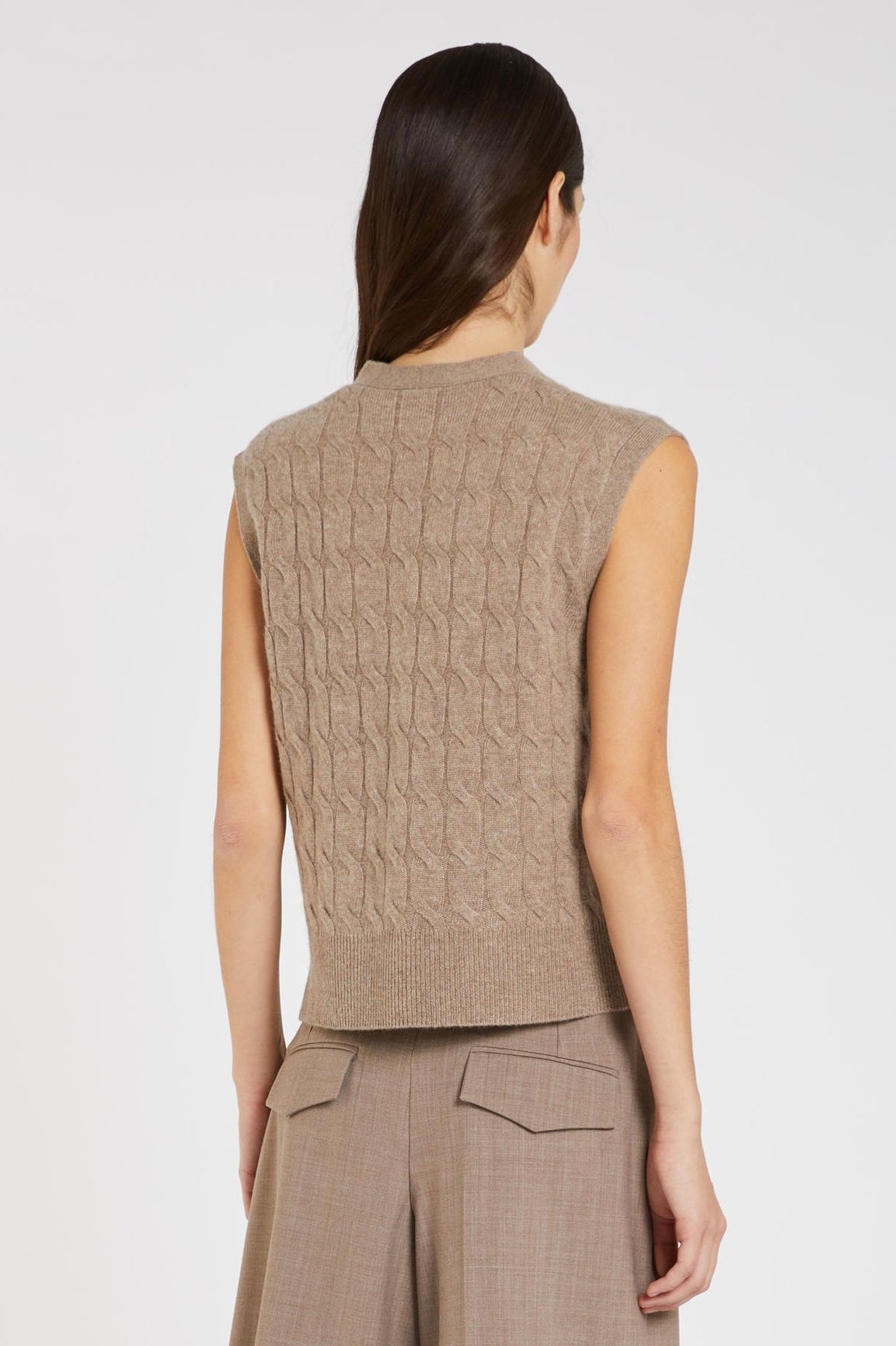 Marella Silvana neuleliivi ruskea