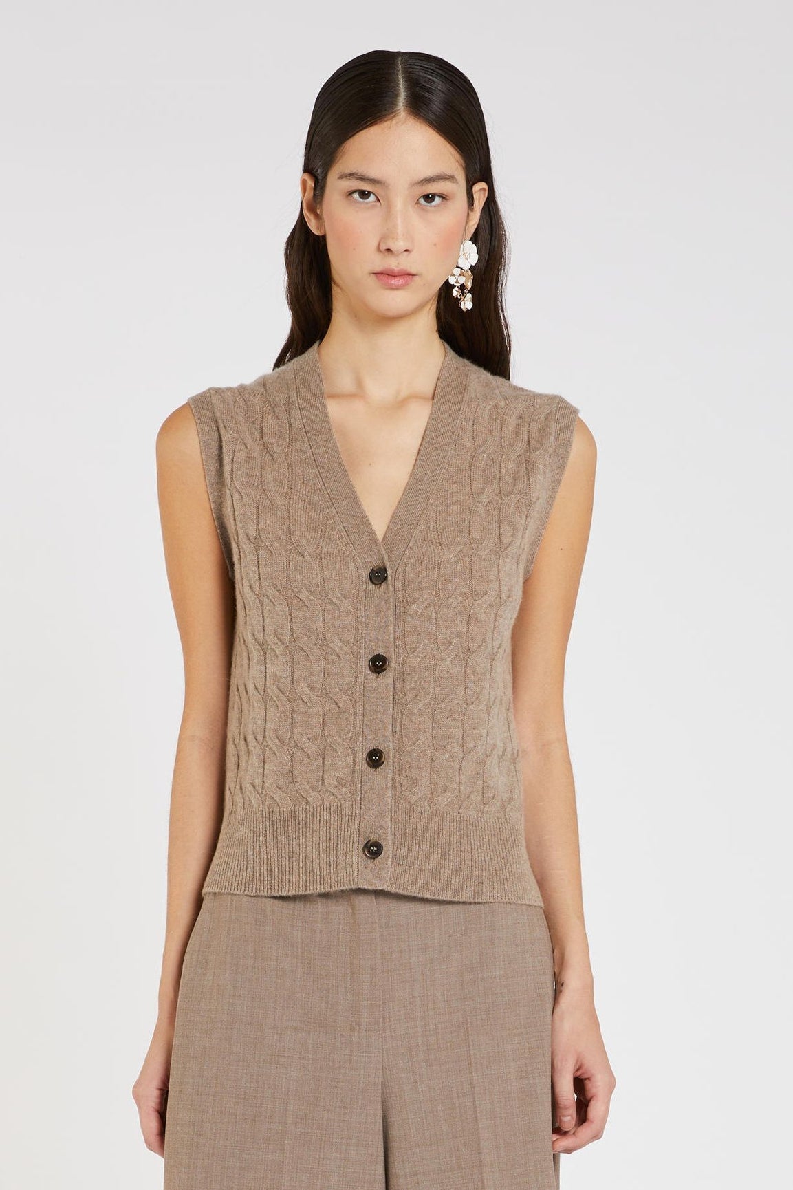 Marella Silvana neuleliivi mud melange