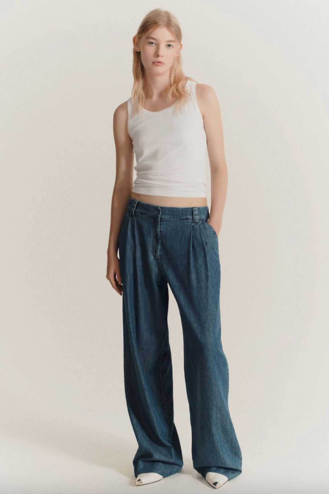 Marella wide leg denim jeans