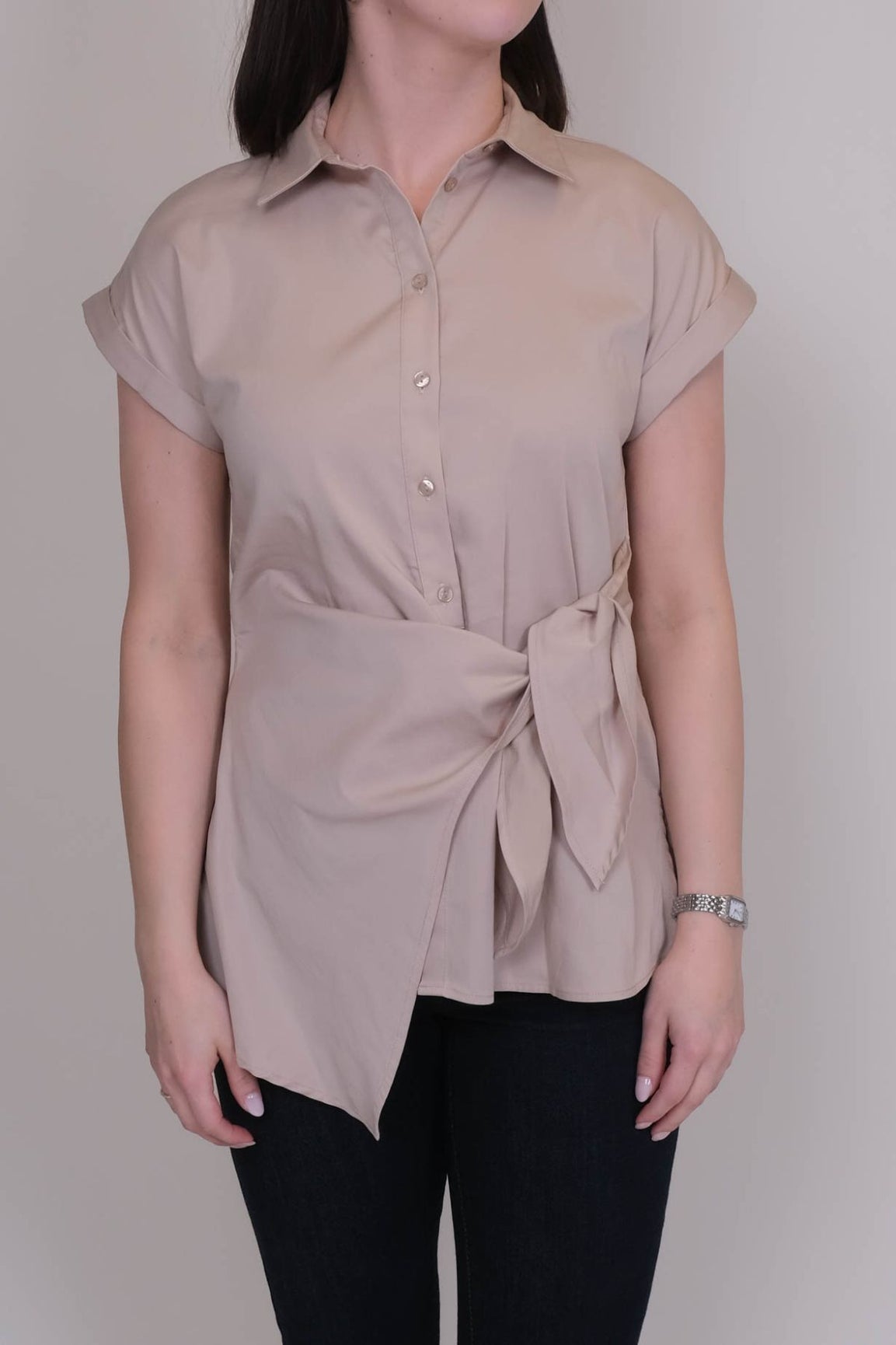 Milano Italy kietaisupusero beige