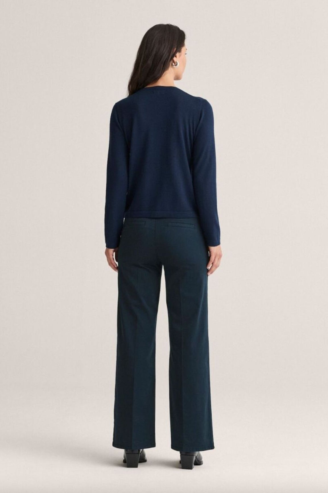 NEWHOUSE Hedda Satin Trousers navy