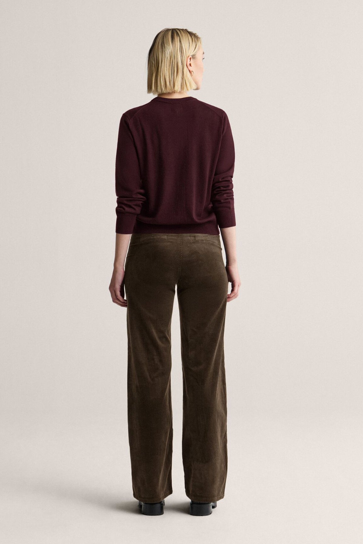 Newhouse Ava Knitted Sweater dark burgundy