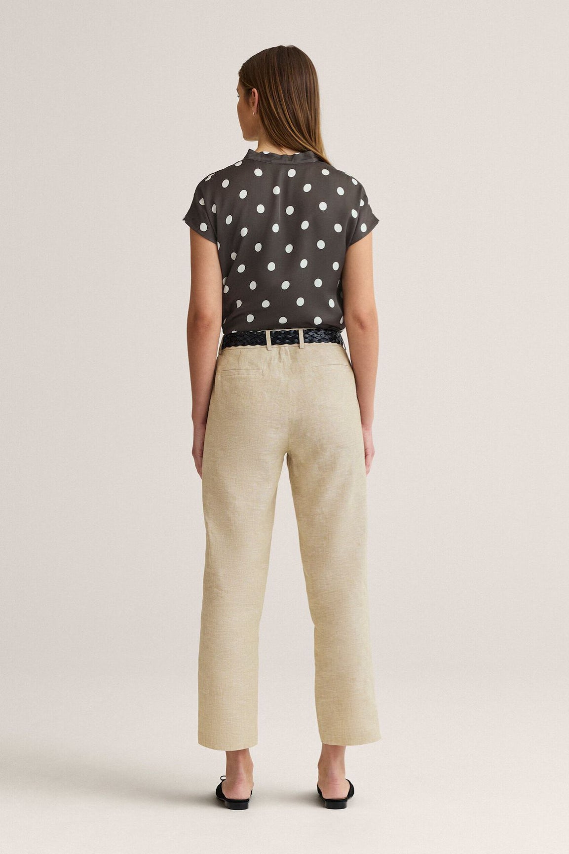 Newhouse Jacqueline Dot Top ruskea