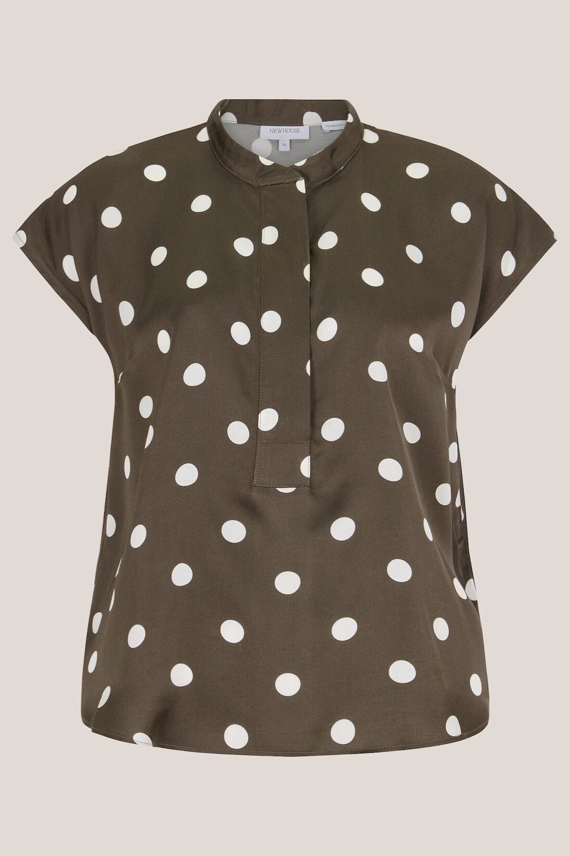 Newhouse Jacqueline Dot Top brown