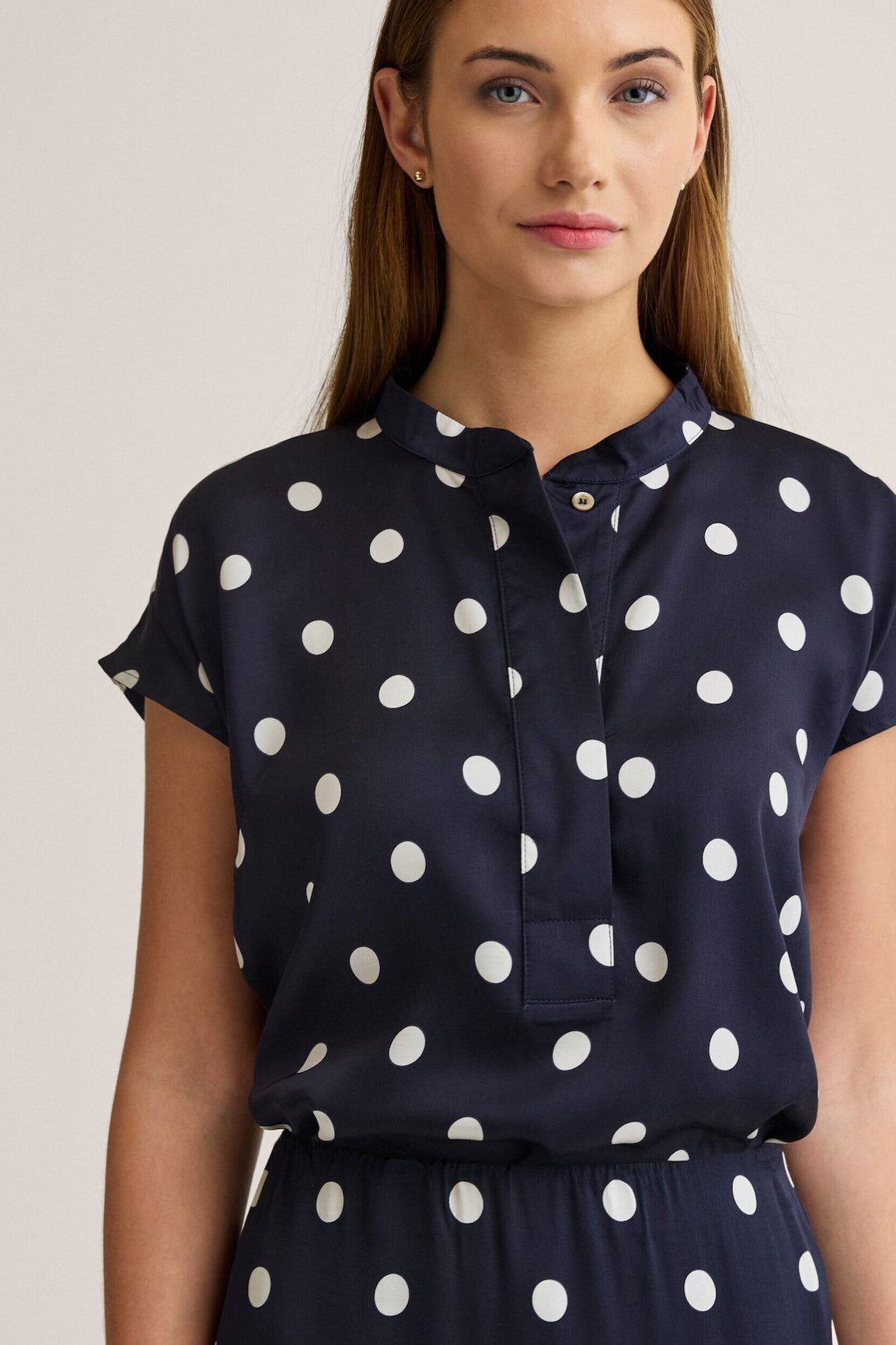 Newhouse Jacqueline Dot Top sininen