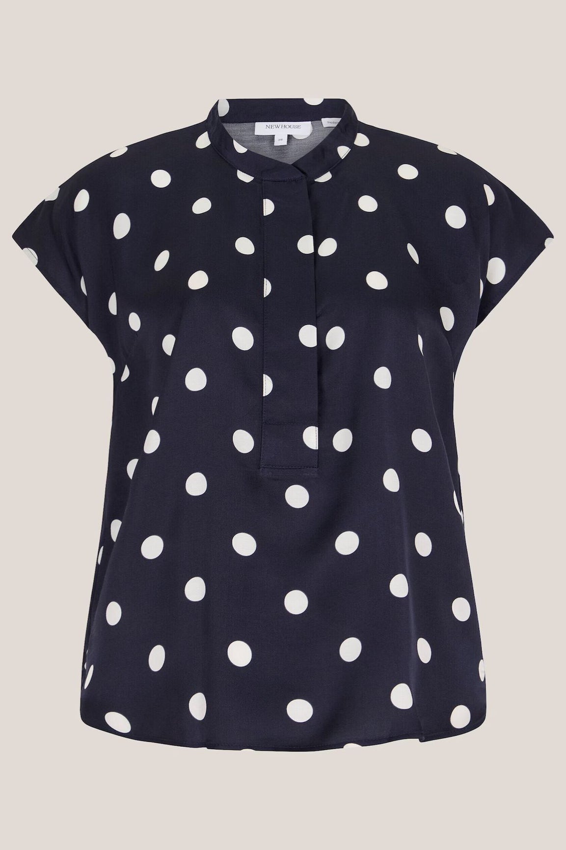 Newhouse Jacqueline Dot Top navy