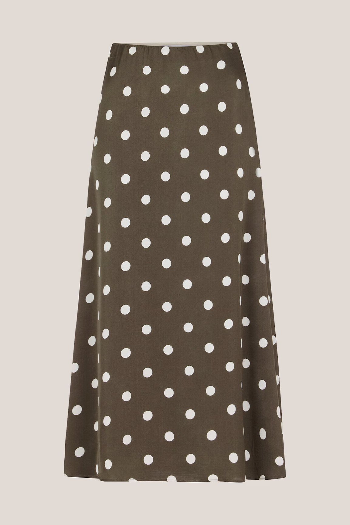 Newhouse Novalie Dot Slip Skirt ruskea