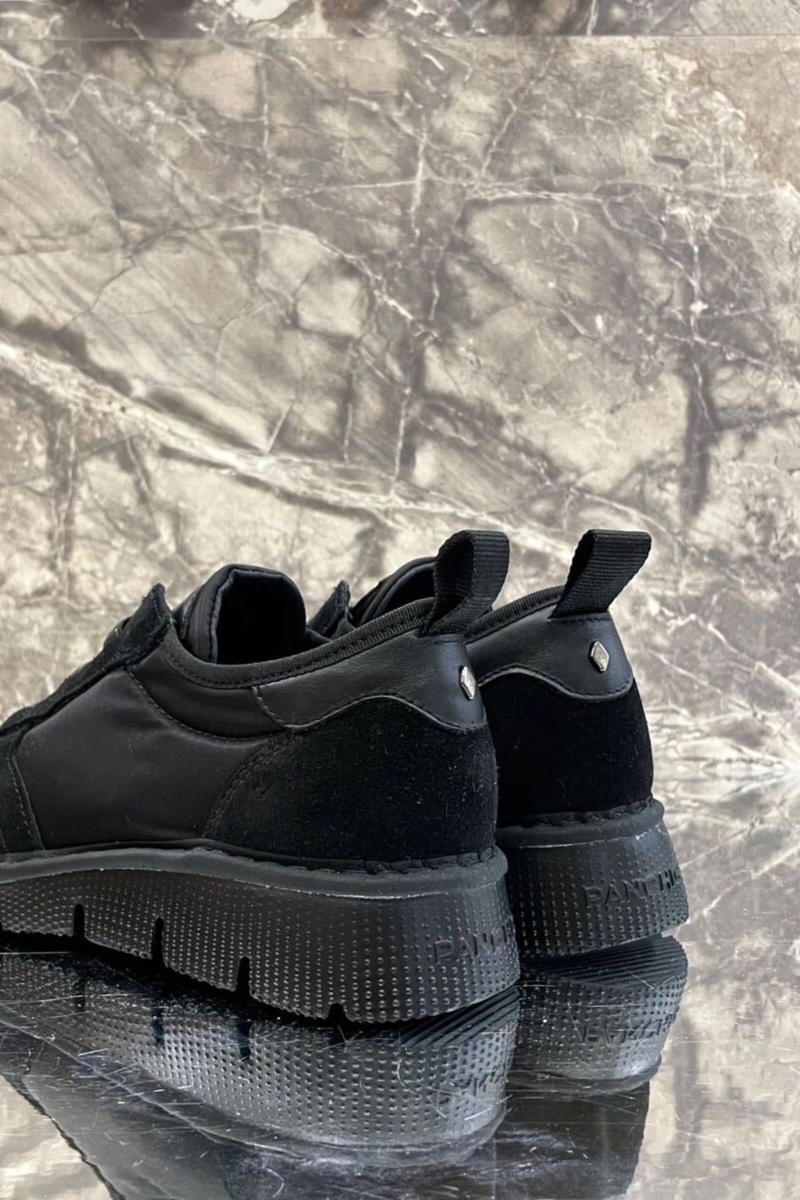 Panchic Slip-on Nylon Suede tennarit black