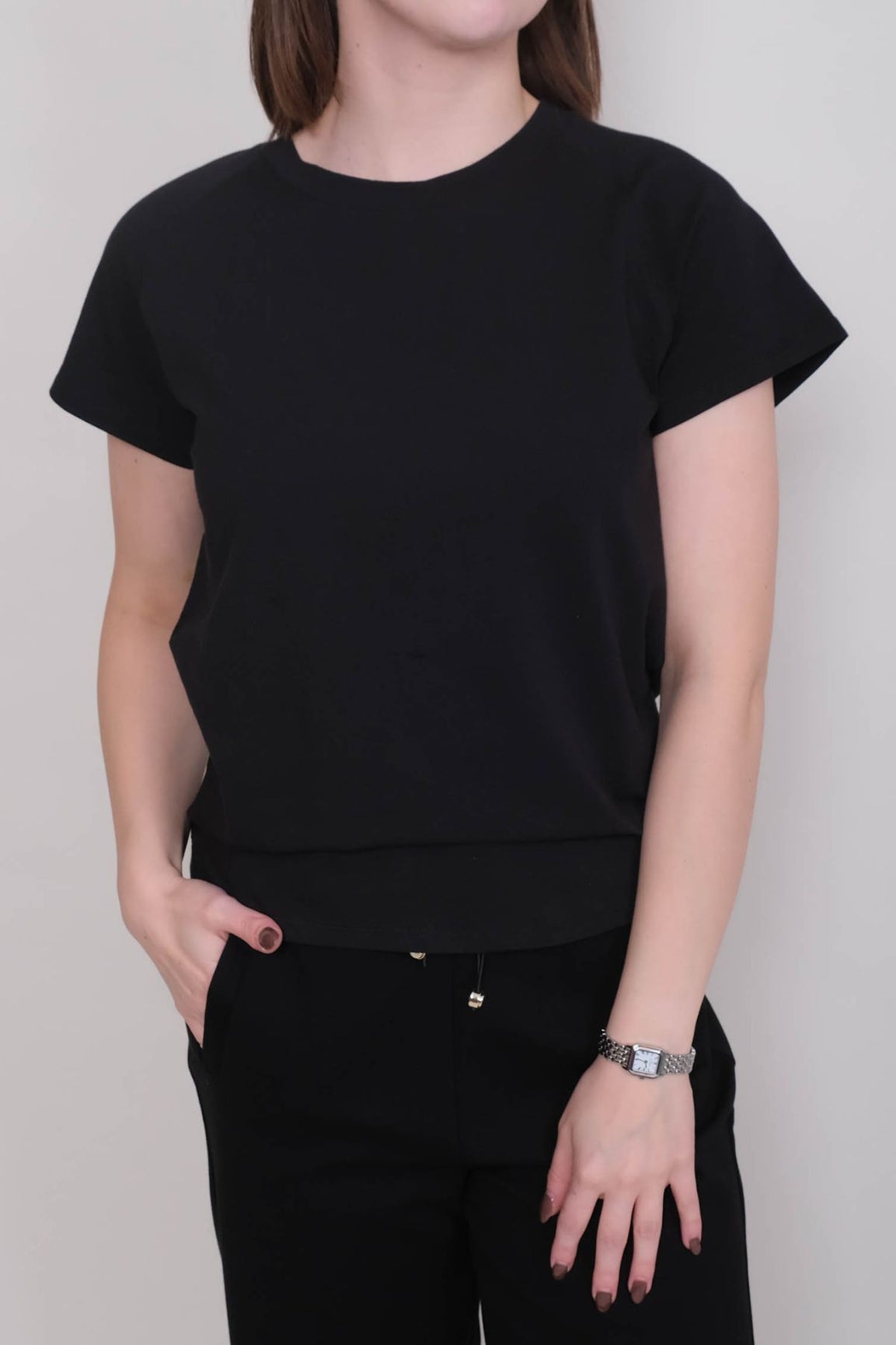 Repeat t-paita musta