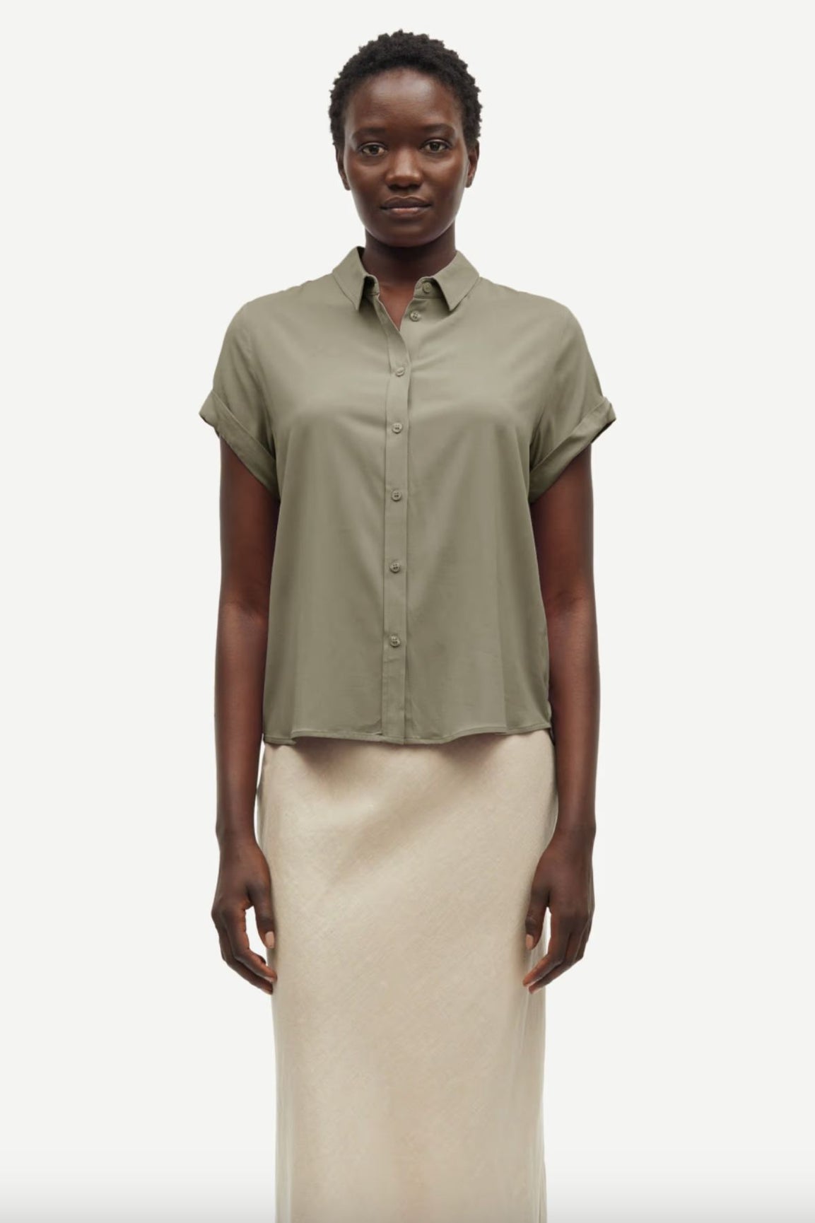 SAMS&Oslash;E & SAMS&Oslash;E Majan SS Shirt vetiver