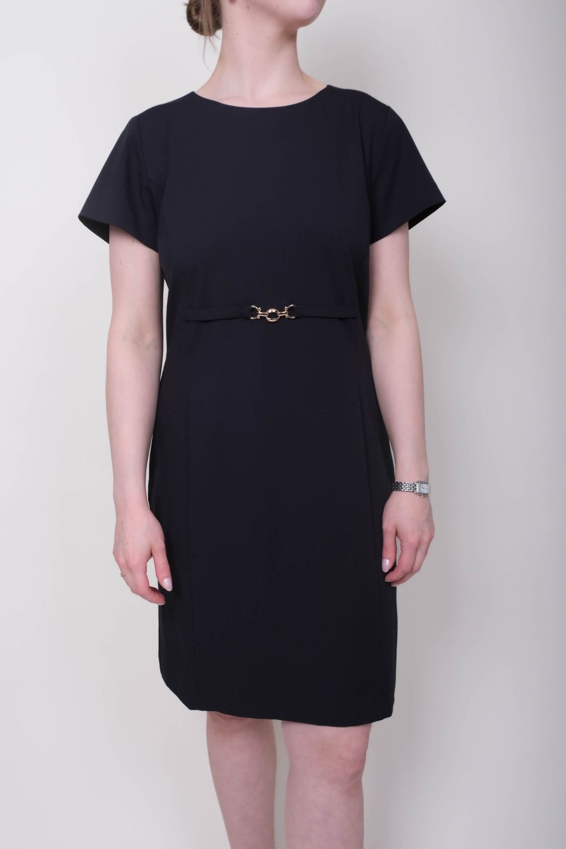 Tummansininen kotelomekko - SAND