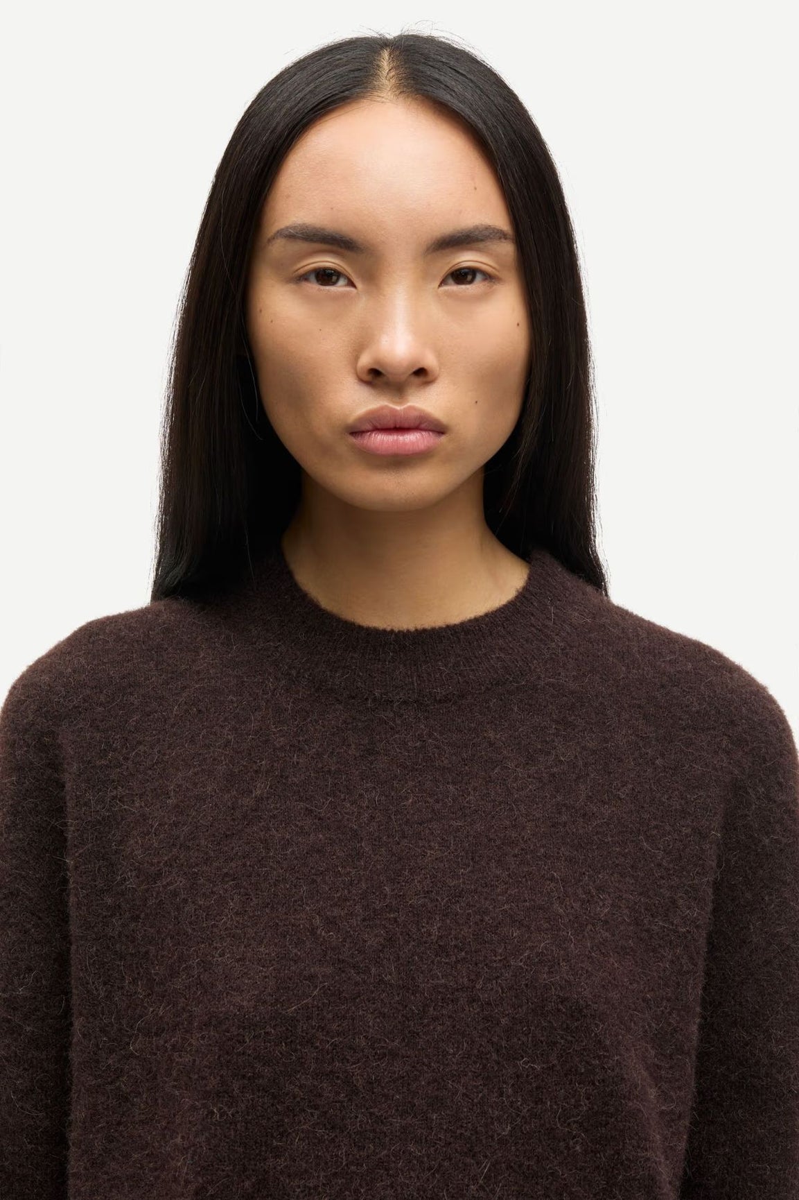 Samsoe Samsoe Anour O-neck black coffee