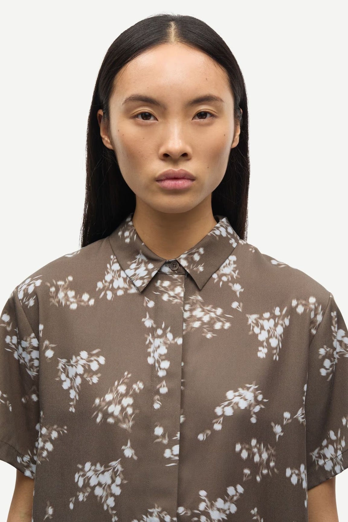 Samsoe Samsoe Mina SS Shirt blooming brown