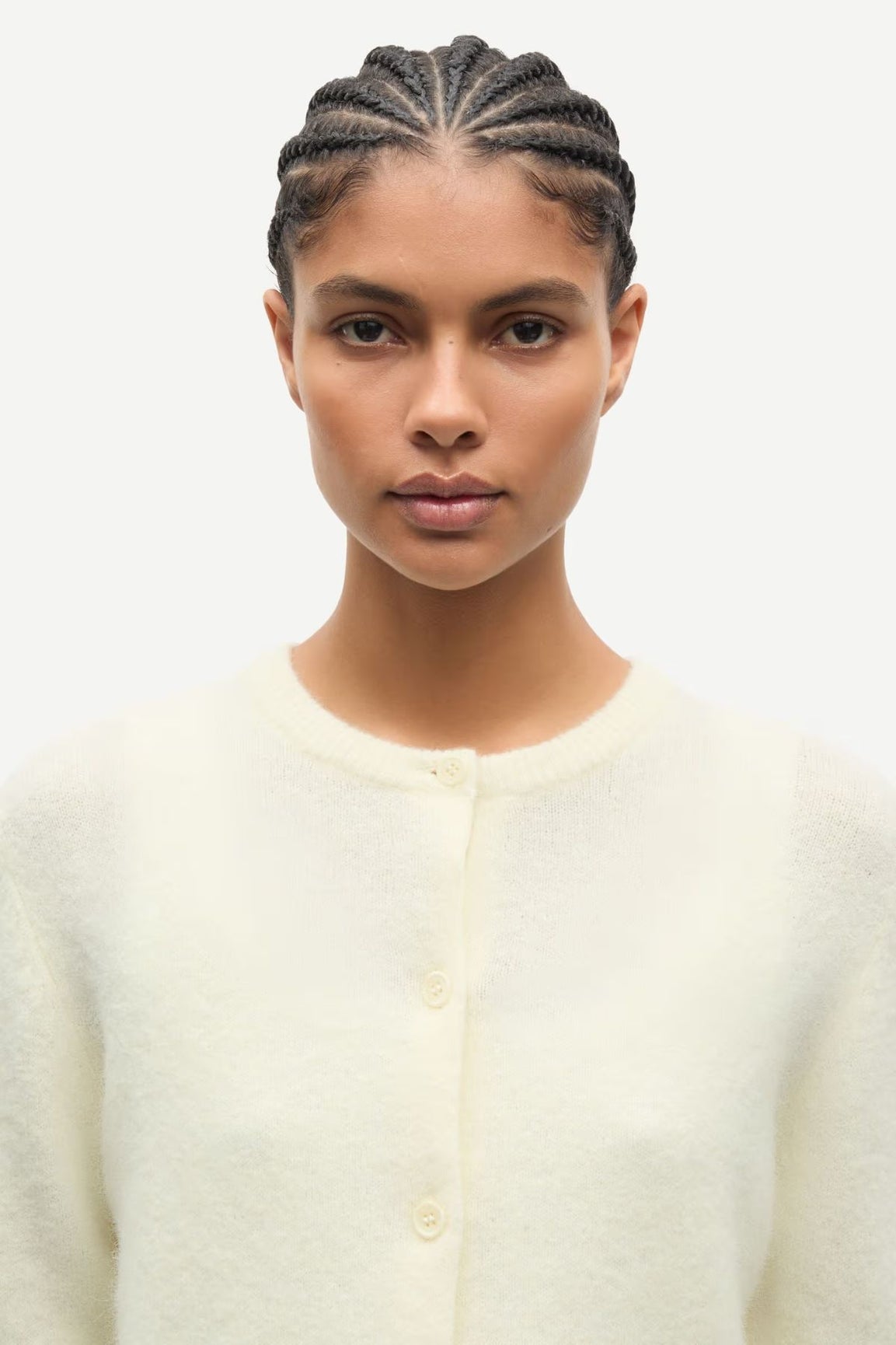 Samsoe Samsoe Nor Short Cardigan ethereal green