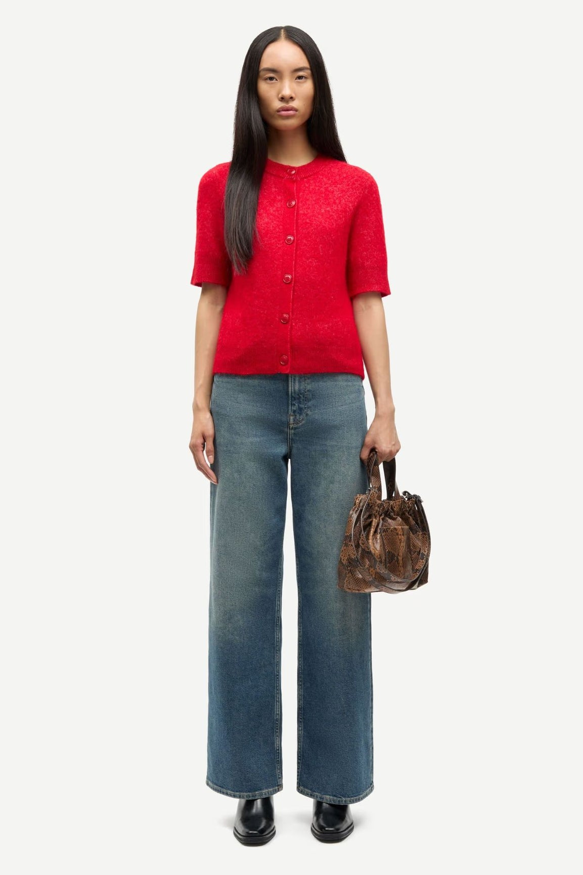 Samsoe Samsoe Sanoura SS Cardigan haute red