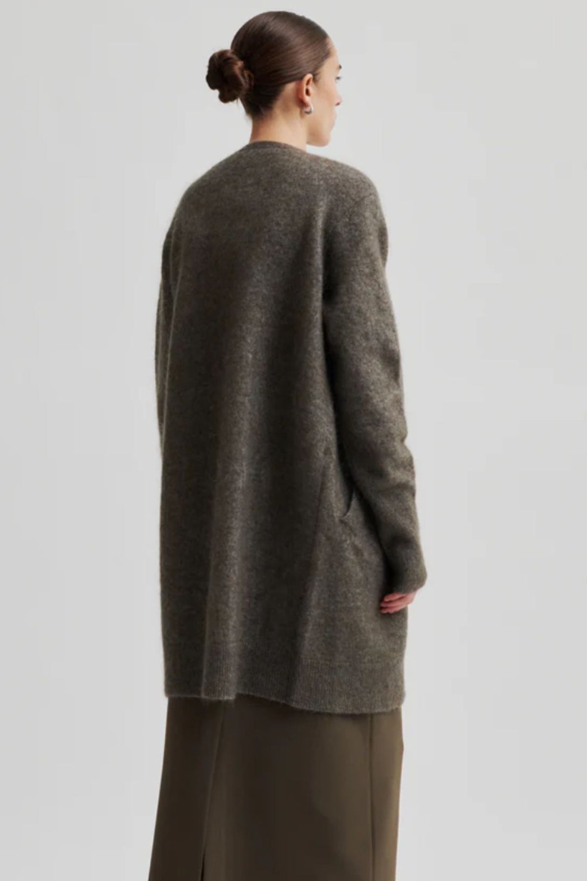 SECOND FEMALE Brook Knit Cape chocolate chip