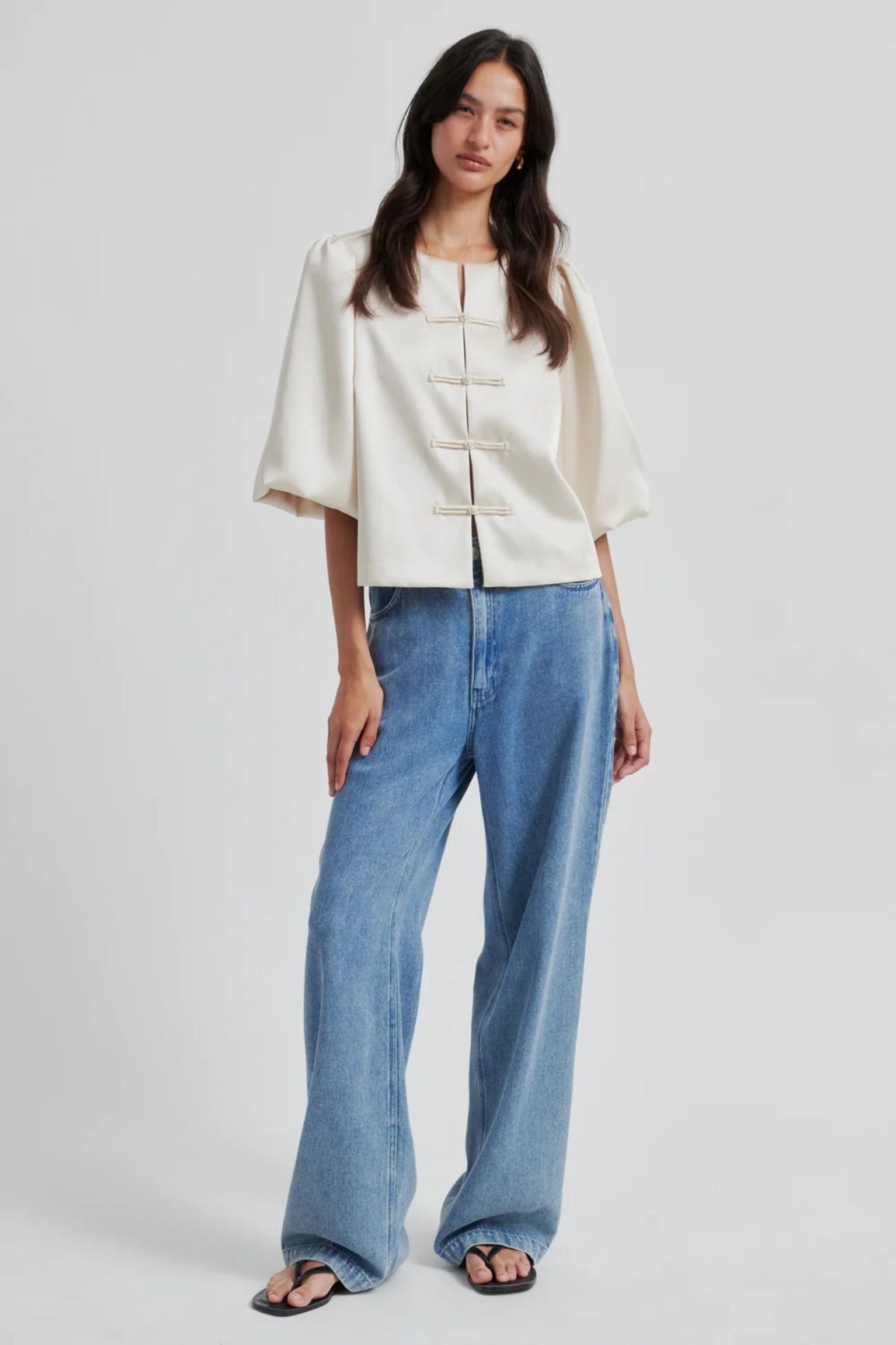 Second Female Perlla New Blouse soft beige