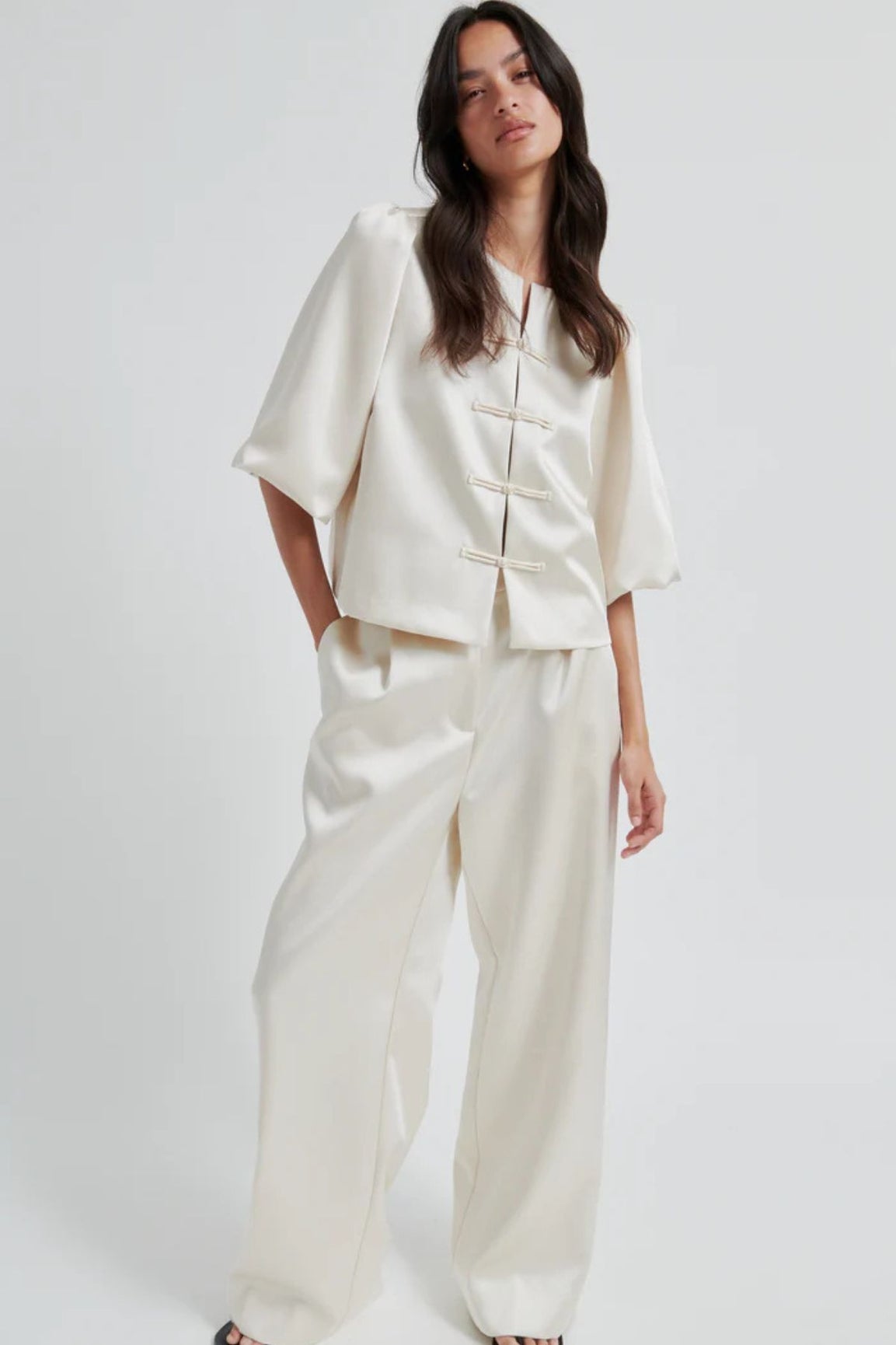 Second Female Perilla Trousers soft beige