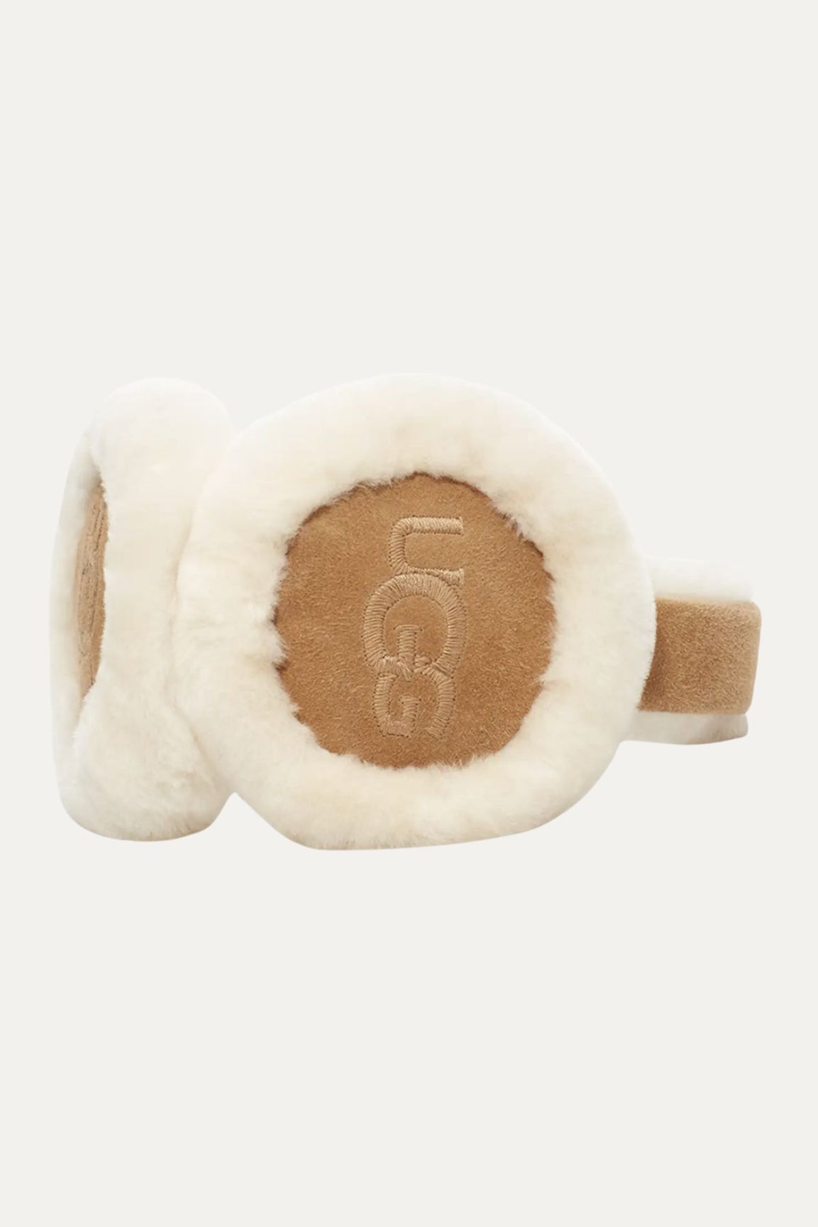 UGG Sheepskin Embroidery Earmuff chestnut