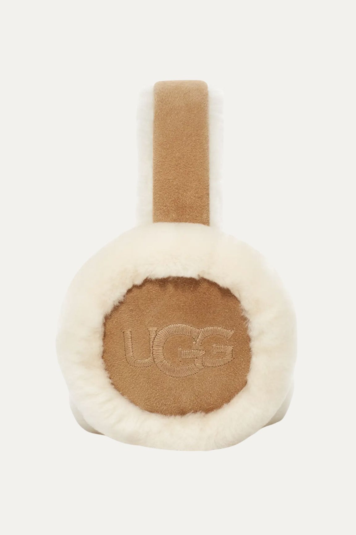 UGG Sheepskin Embroidery Earmuff chestnut