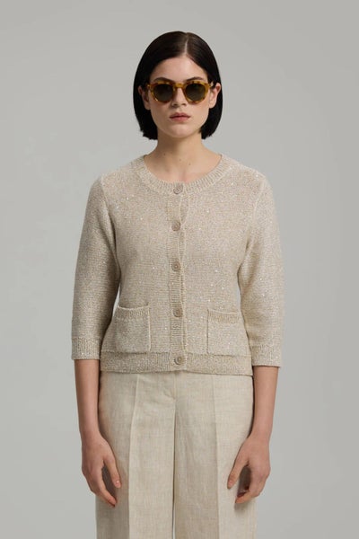 Andiata Palmer neuletakki vaaleanbeige