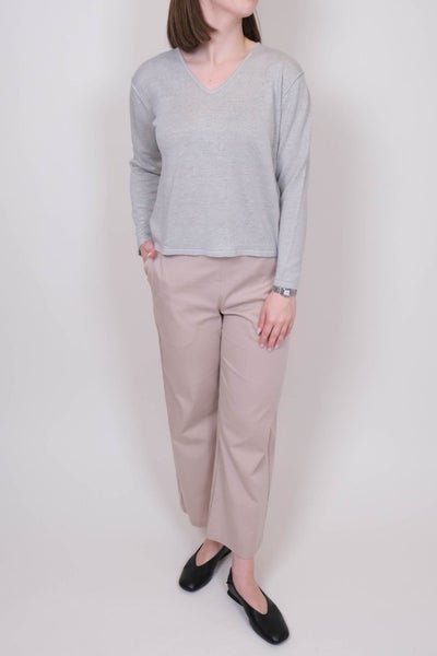 BLUE Lea pellavaneule harmaa