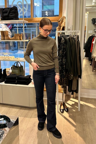 Busnel Alice Rollerneck moss melange