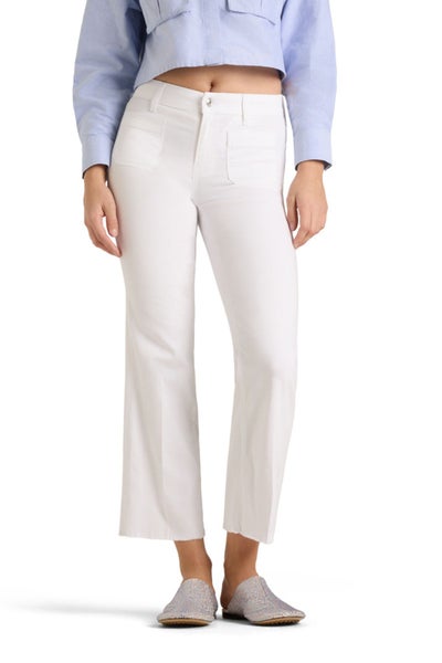 Cambio Tess Pocket Cropped farkut valkoinen