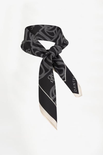 Dante6 Monogram Scarf musta