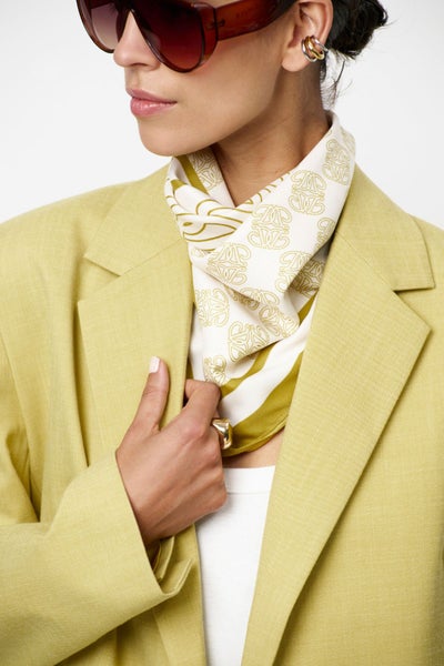 Dante6 Monogram Scarf solar lime