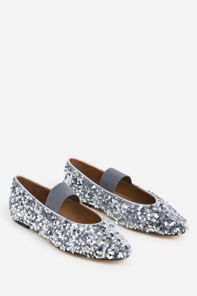 Flattered Bree Sequins Stone Grey