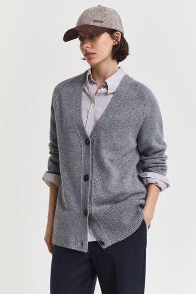 GANT Villa-kashmirneuletakki harmaa