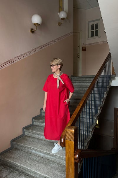 LaSalle Two-Tone mekko punainen