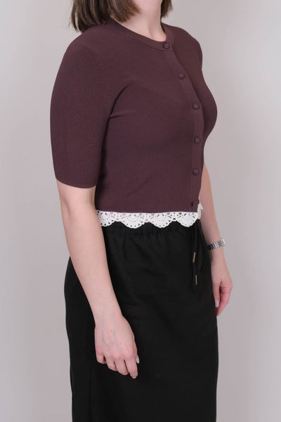 Marella Farneto neuletakki ruskea