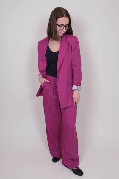 Marella Sauna pellavajakku fuksia