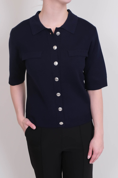 Milano Italy neulejakku tummansininen