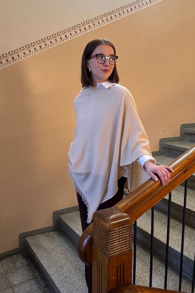 Repeat Kashmirponcho natural