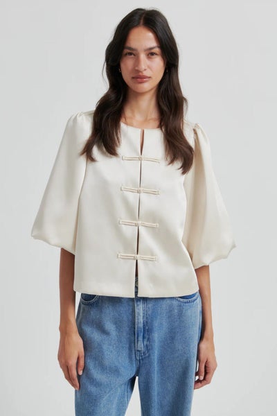 Second Female Perlla New Blouse soft beige