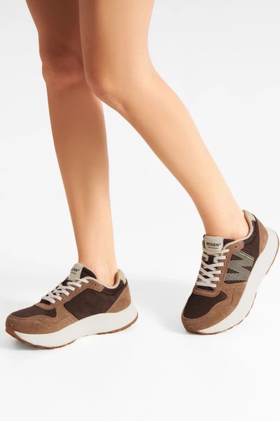 Woden Mathilde Runner tennarit chocolate multi